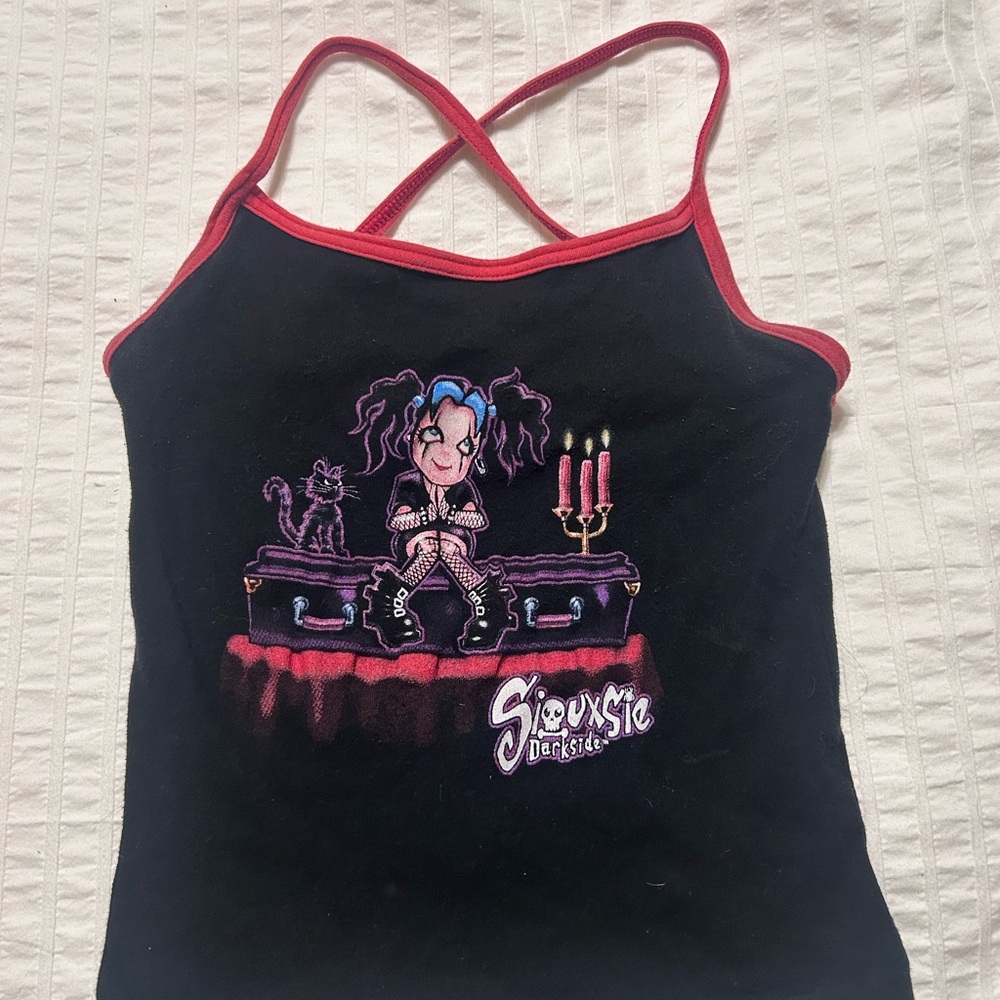Rare Siouxsie Darkside Vintage Mall Goth Cami